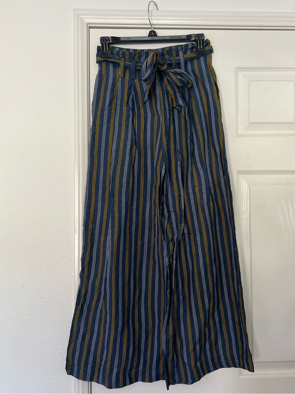 Current Air Blue and Yellow Striped Pants